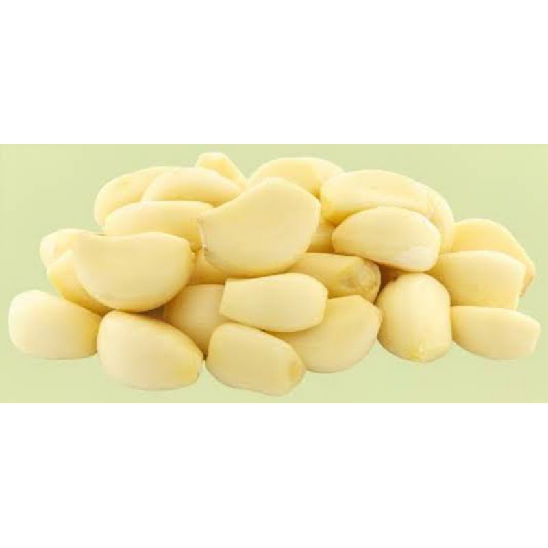 

bawang putih kupas masih segar an fresh