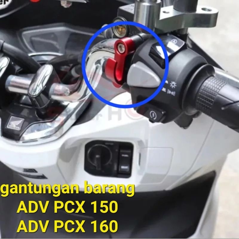 gantungan barang di stang motor pcx adv dll