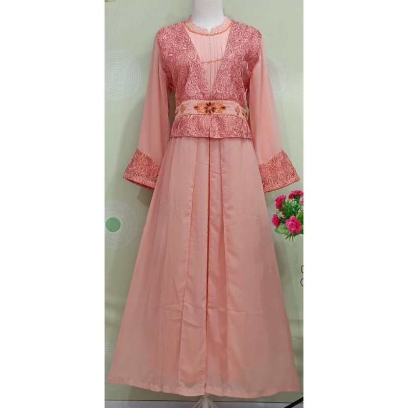 Gamis Pesta, Gamis Pesta Sifon Polos, Gamis Pesta Sifon Kombinasi, Gamis Pesta Sifon Motif, Gamis Pe
