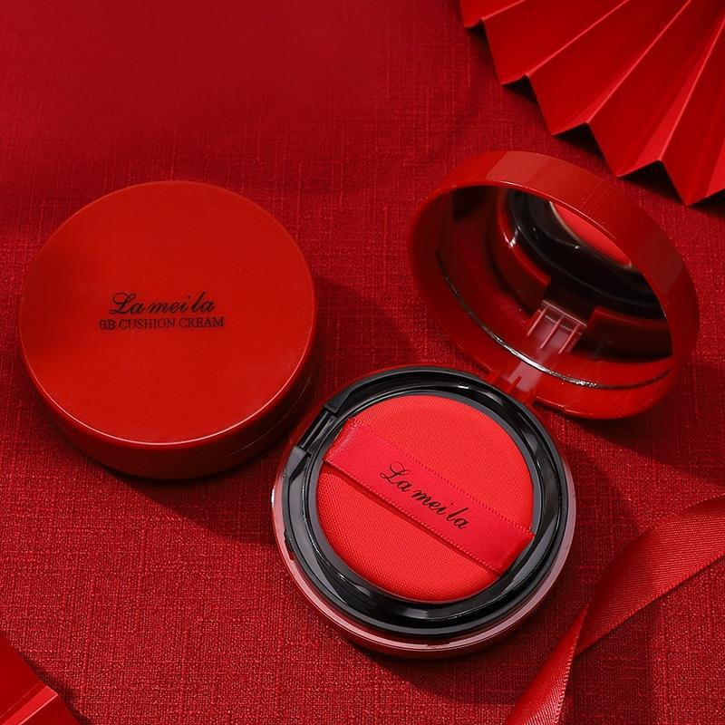 Lameila 5115 BB Cushion Cream Red Edition Waterproof dan Tahan Lama