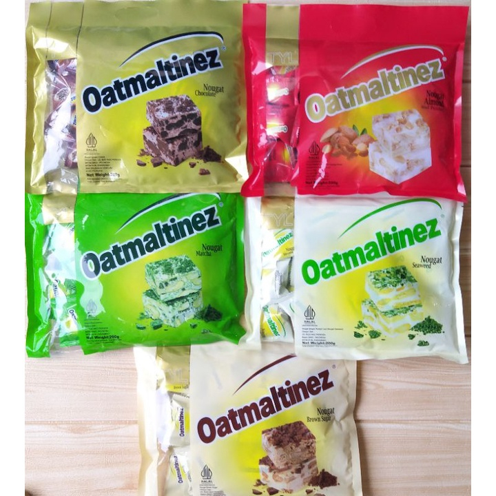 

Oatmaltinez Snowflakes 200gr Halal Oatmaltinez Nougat Chocolate Assorted brown sugar Matcha seaweed almond