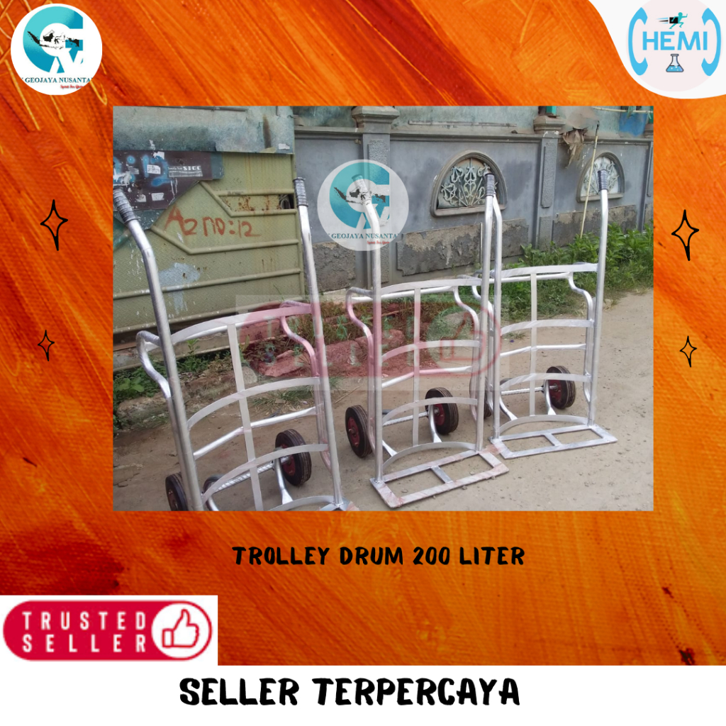 Trolley drum 200 liter