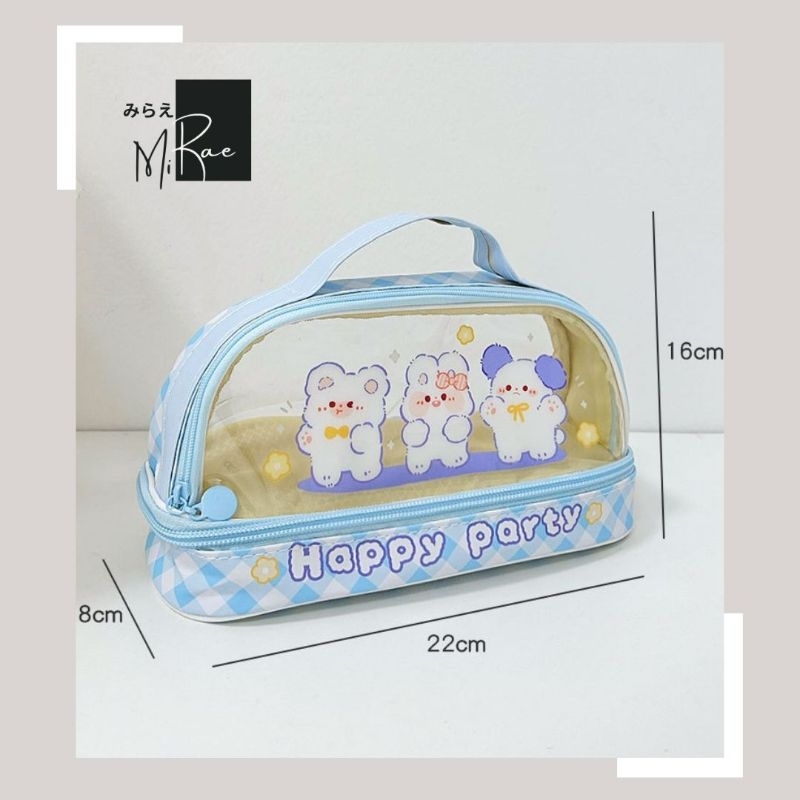 

Pencil Case/Kotak Pensil Anak Cartoon/ Pensil Tenteng Puppy Blue