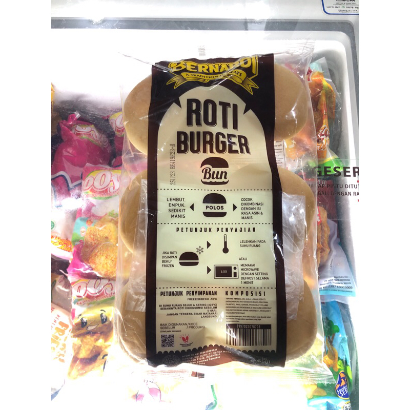 

Roti burger polos lembut empuk