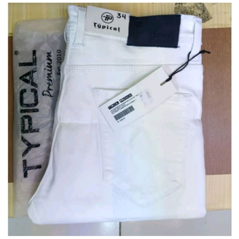 Celana Panjang Jeans Putih TEPYCAL Slimfit -Celana Jeans Putih Termurah -Celana Panjang Jeans Putih 