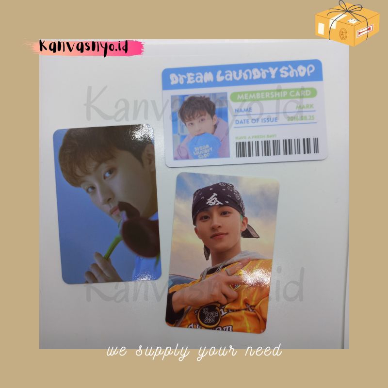 Photocard Mark NCT Dream, Starry Daydream, ID Card Laundry Shop Pack, Digipack Beatbox, Official