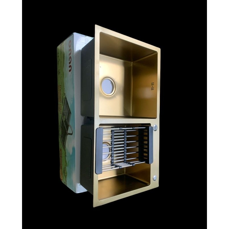 Kitchen Sink Stainless ONAN 8245 GOLD/ Bak Cuci Piring ONAN 2 Lubang