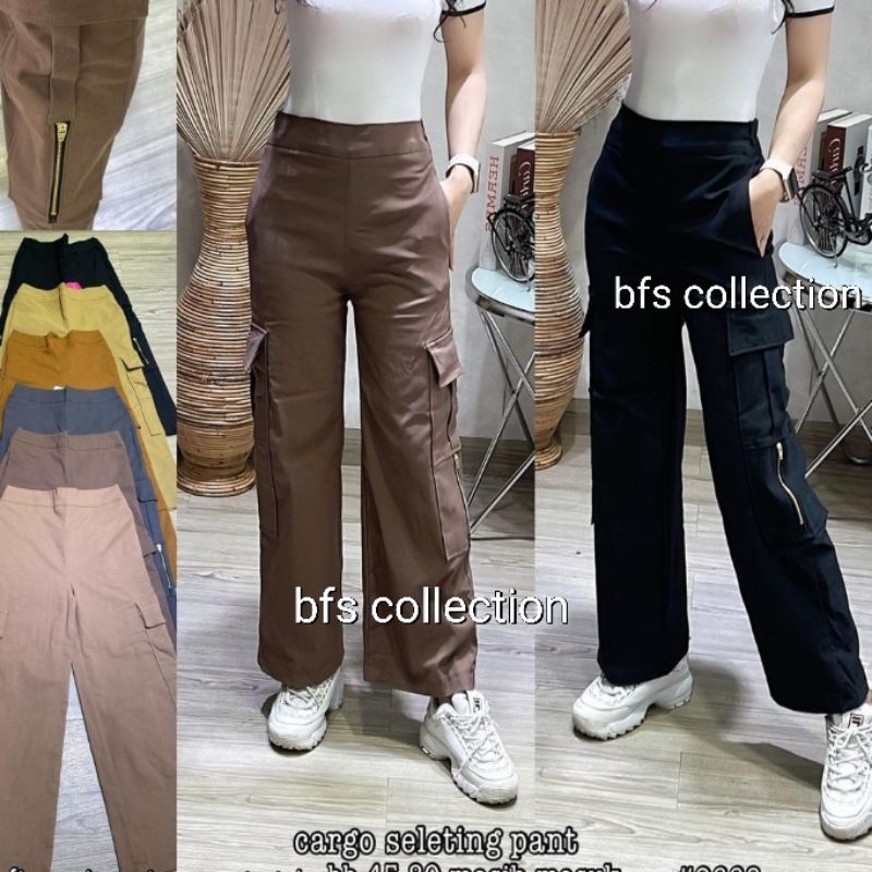 Cargo Kulot Soft Jeans Stretch Import/ kulot Cargo seleting 9668