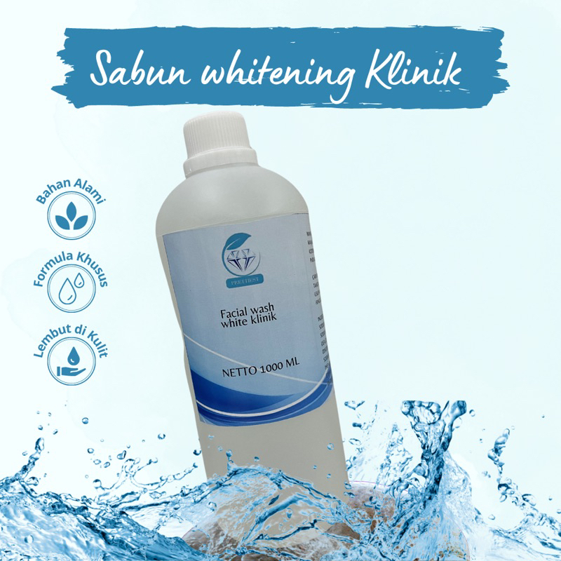 PRETTIEST || Sabun Whitening Klinik Farmasi || Sabun Pemutih Ukuran 500 ML