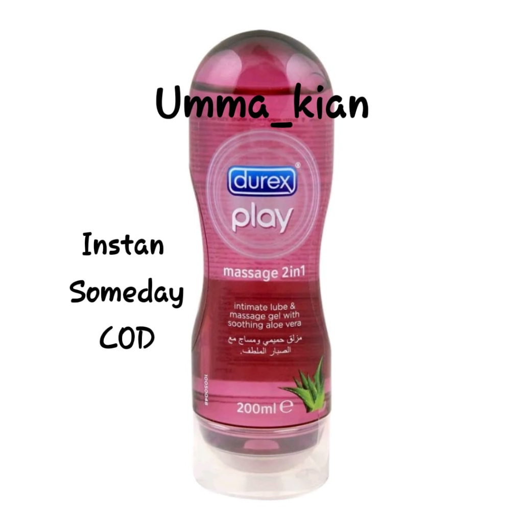 Durex Play Massage 2 in1 Lubricant Pelumas Premium 200Ml/ Play Feel 50Ml/ INSTAN/SOMEDAY/COD