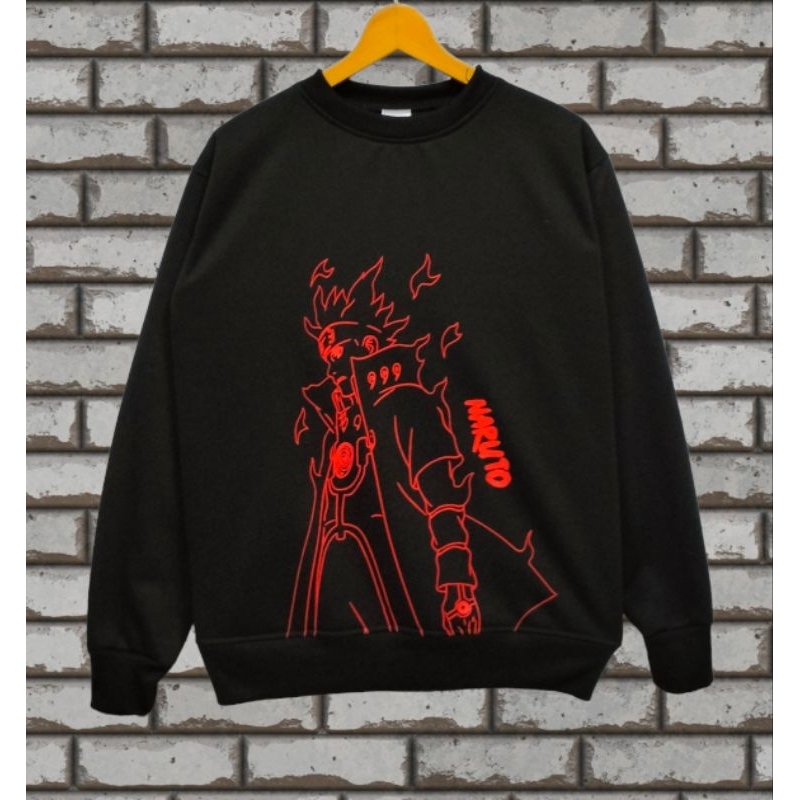 Crewneck Anime Naruto Sasuke Kakasi Garra Simpel(Cod)