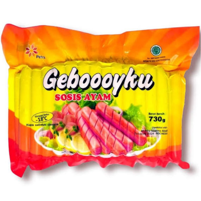 Geboooyku Sosis Ayam Merah 730gr