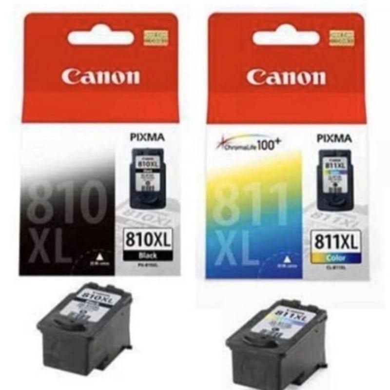 Tinta Cartridge Canon 810XL black dan 811XL colour