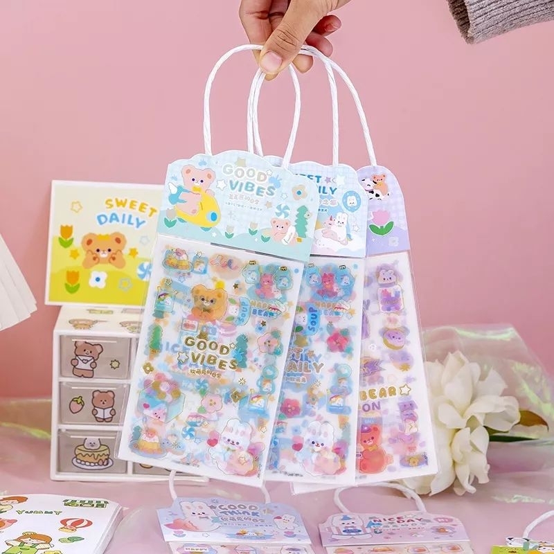 

Sticker Gift 4in1Sticker Hiasan Stiker Motif Kartun Glitter Hadiah