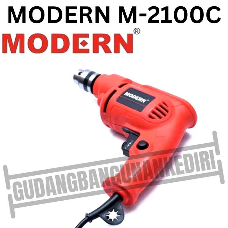 modern M2100C / M 2100 C / M-2100C 10mm Mesin bor tangan 10mm