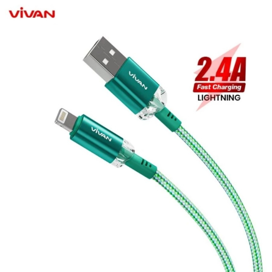 VIVAN Kabel Charger Kabel Data VXL100S Iphone Lightning 2.4A 100cm