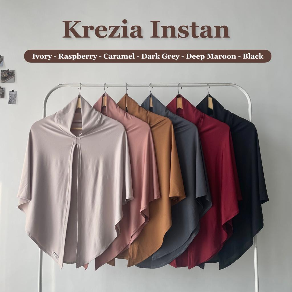 KREZIA INSTANT I Hijab instant kaos krezia tanpa pet by yeppushop