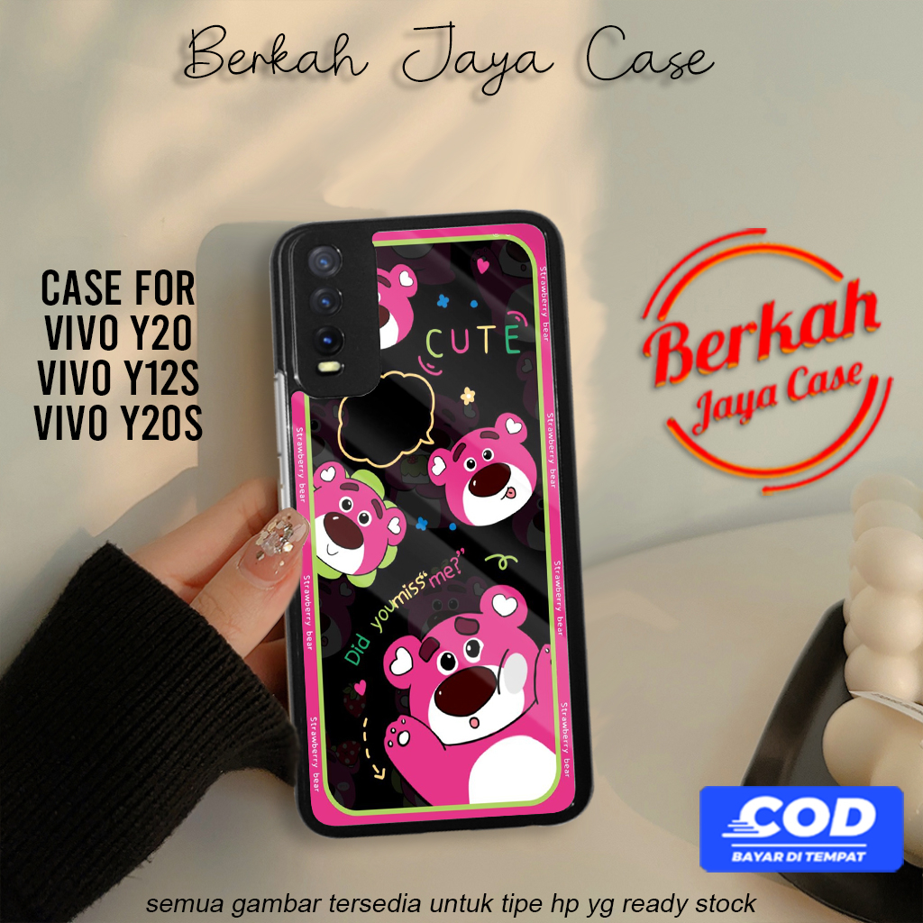 Berkah Case Vivo Y20 Y12s Y20s Hp Vivo Y20 Y12s Y20s Pelindung Hp Motif PINKYBE Case Lucu Casing Hp 