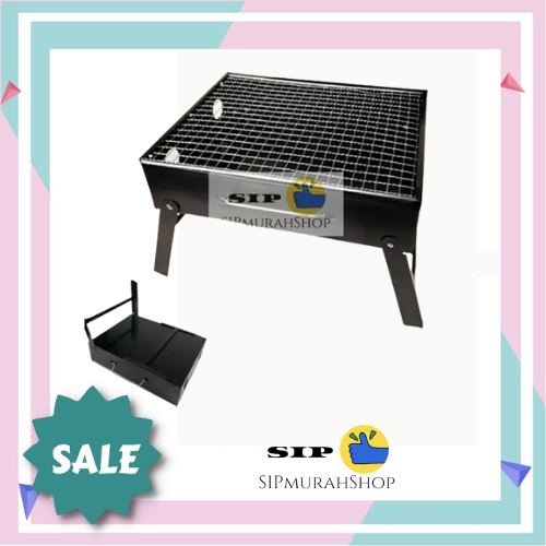 PEMANGGANG LIPAT MULTIGUNA - PORTABLE BBQ GRILL JAGOO 35 CM Panggangan Sate Portable / Alat Panggang Barbeque Grill Pemanggang Lipat Portable BBQ Tempat Bakar Daging Ayam Ikan Sosis Sate