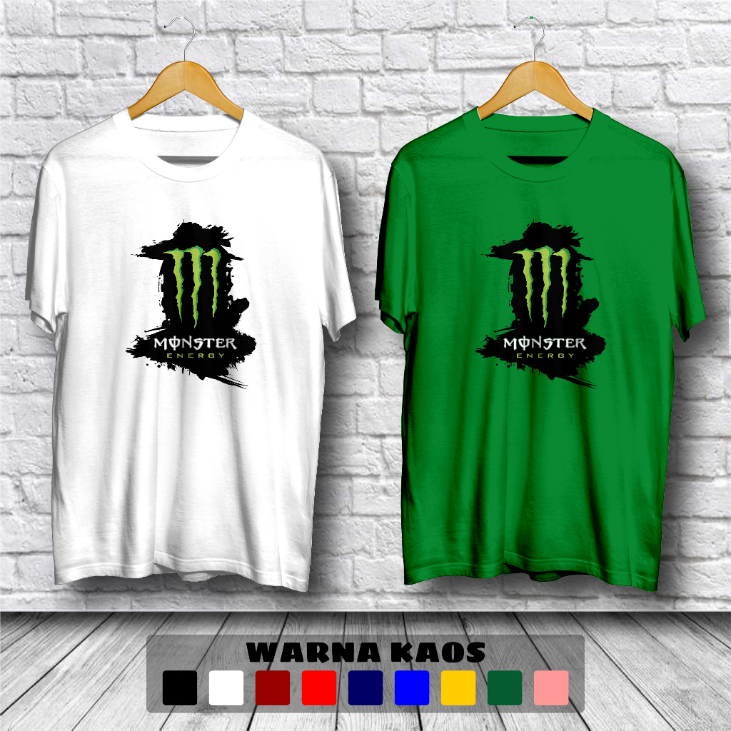 Kaos Monster Energy Logo Baju Distro