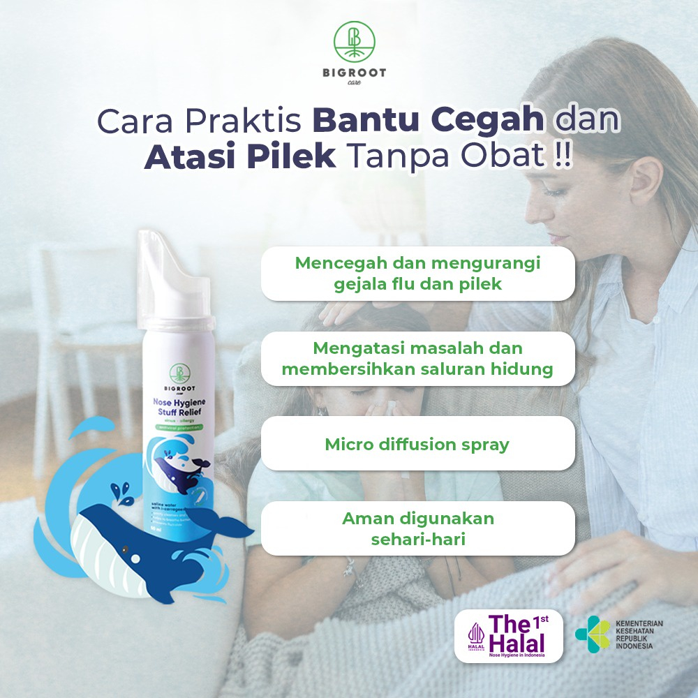 Bigroot Nose Hygiene Stuff Relief Kids 50ml The First Halal Nose Hygiene Stuff Relief 50ml MAKASSAR