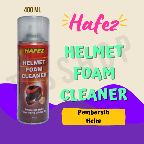 HAFEZ HELM FOAM CLEANER/FOAM PEMEBRSIH HELM DAN MENGHILANGKAN BAU HELM 400ML