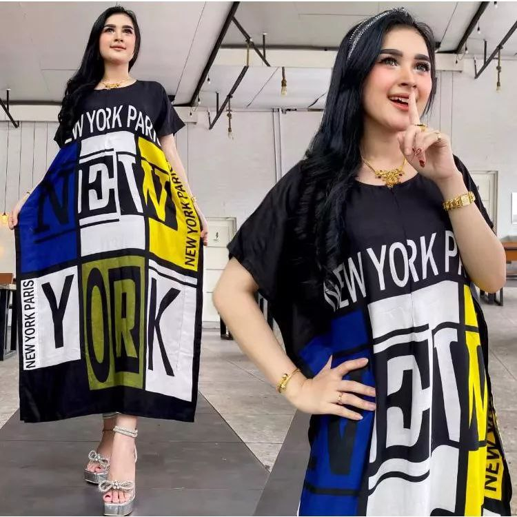 DASTER JUMBO BUSUI NEW YORK CITY RESLETING DEPAN FASHION WANITA TERBARU ( PILIH WARNA  ) - DASTER LOWO BAHAN RAYON ADEM BATIK SABLON PRINT KARAKTER KEKINIAN HARGA TERMURAH - DASTER BALI VIRAL MODEL TERBARU POPULER By BATIK SULMIT