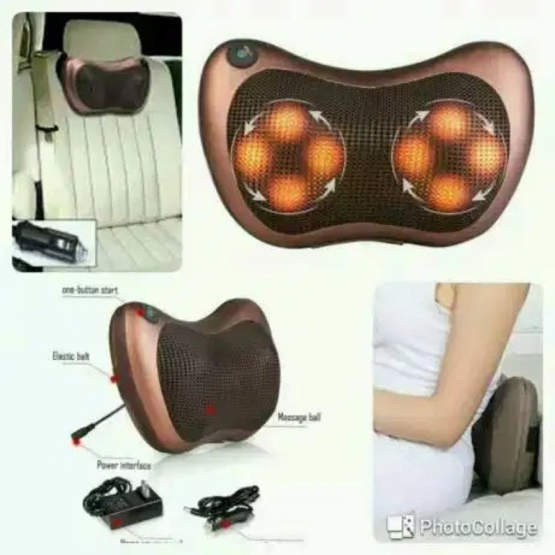 ALAT PIJAT MASSAGE SHIATSU THAILAND CAR MASSAGER PORTABLE BANTAL PIJAT TRADISIONAL