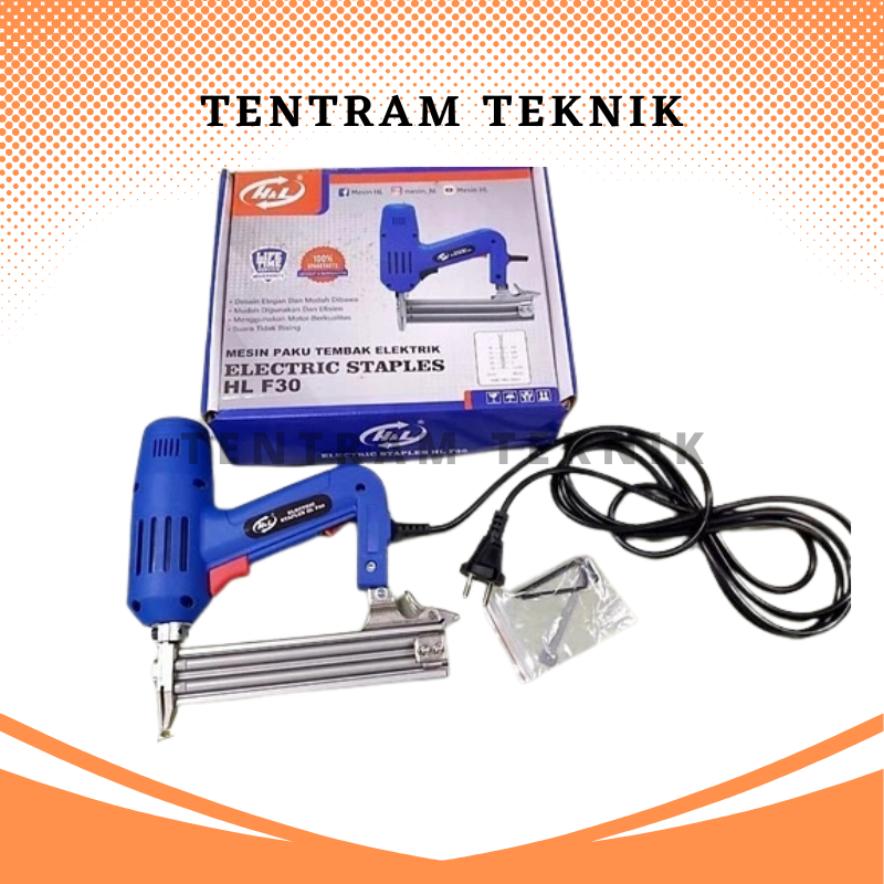 

Mesin Paku Tembak Listrik Elektrik Staples Electric Air Nailer H&L HL F30 F 30 / Mesin Staples Listrik F 30 H&L