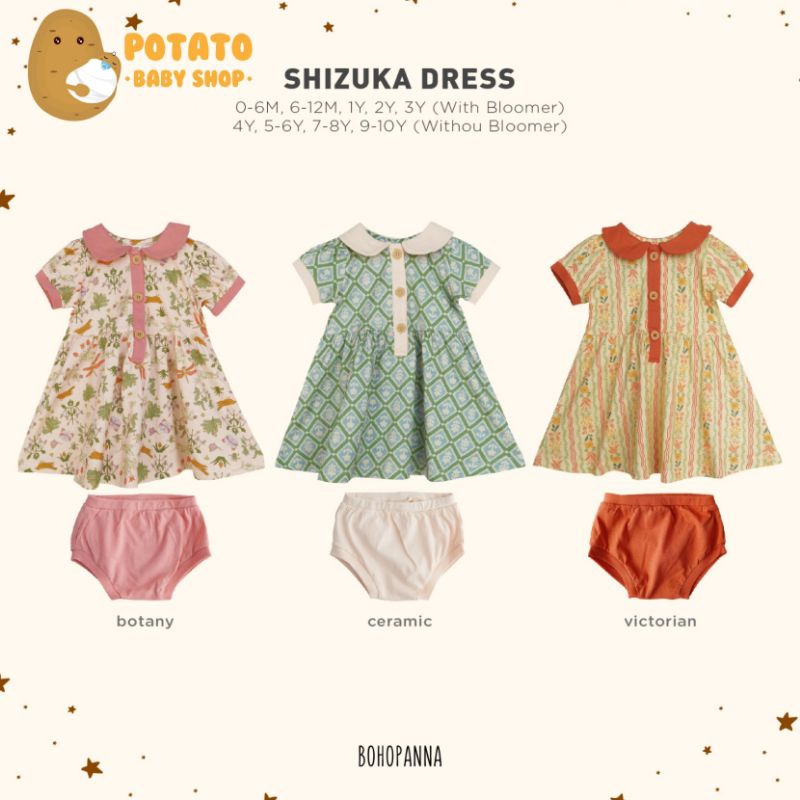 Bohopanna - Shizuka Dress Print - Dress Anak - Boho Baby Panna