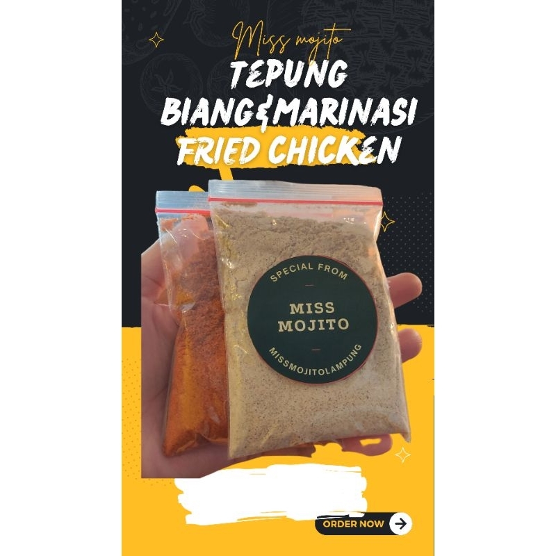 

TEPUNG BIANG & MARINASI FRIED CHICKEN