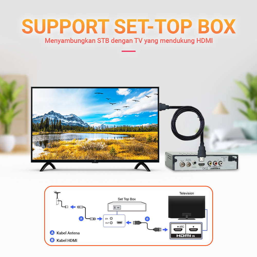 Kabel HDMI Support STB PC LAPTOP