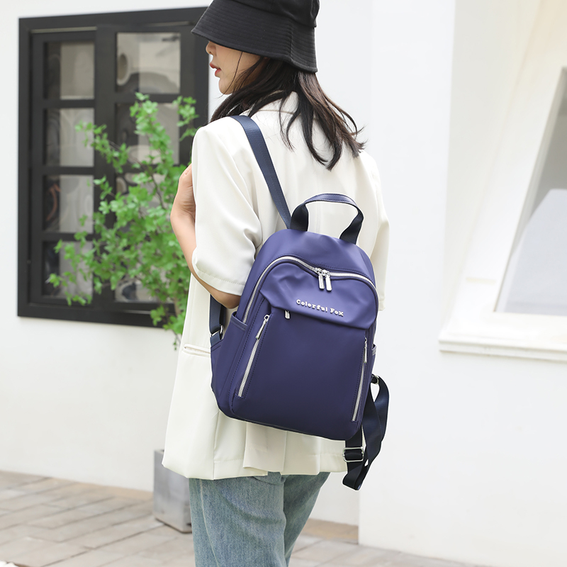 Tas Ransel Wanita COLORFUL FOX 2324 Backpack Wanita Remaja Tas Anti Air WATCHKITE WKOS