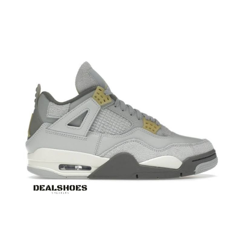 Jordan 4 Craft Photon Dust/Pale Vanilla-Off White-Grey Fog-Flat Pewter-Sail 100% Authentic Kode Art 