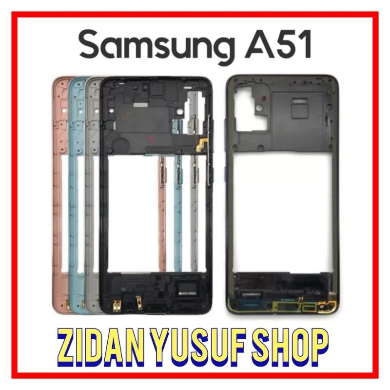 TULANG TENGAH BAZEL TUTUP MESIN SAMSUNG GALAXY A51 / A515F ORIGINAL
