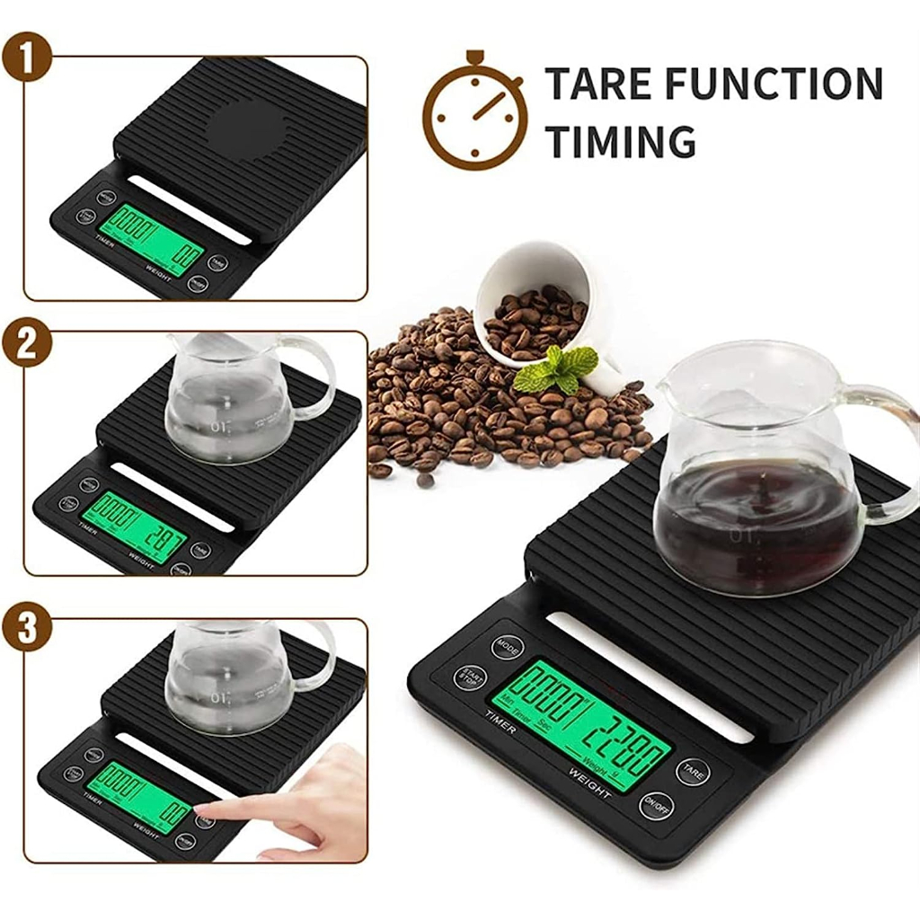 Timbangan Kopi 5KG / 0.1GR Digital Timer V60 Drip Coffee Scale 0.1 GR