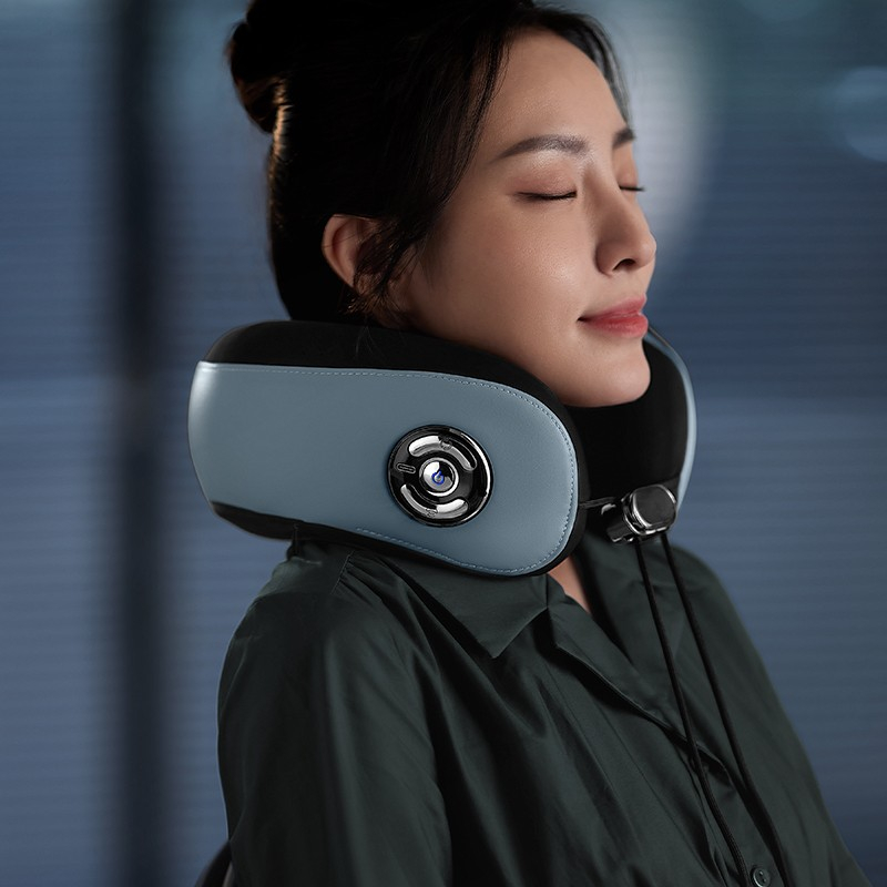 Philips PPM3304 Pijat Leher Punggung Portable 42℃ Warm Compress Neck Shoulder Massage Electric Wireless