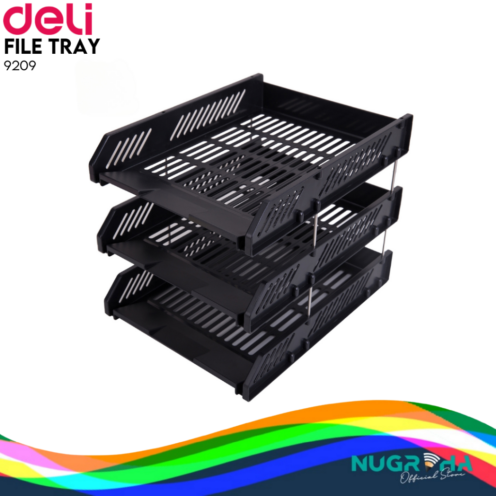 

Deli File Tray Rak Penyimpan File 3 Tingkat Bahan Plastik E9209