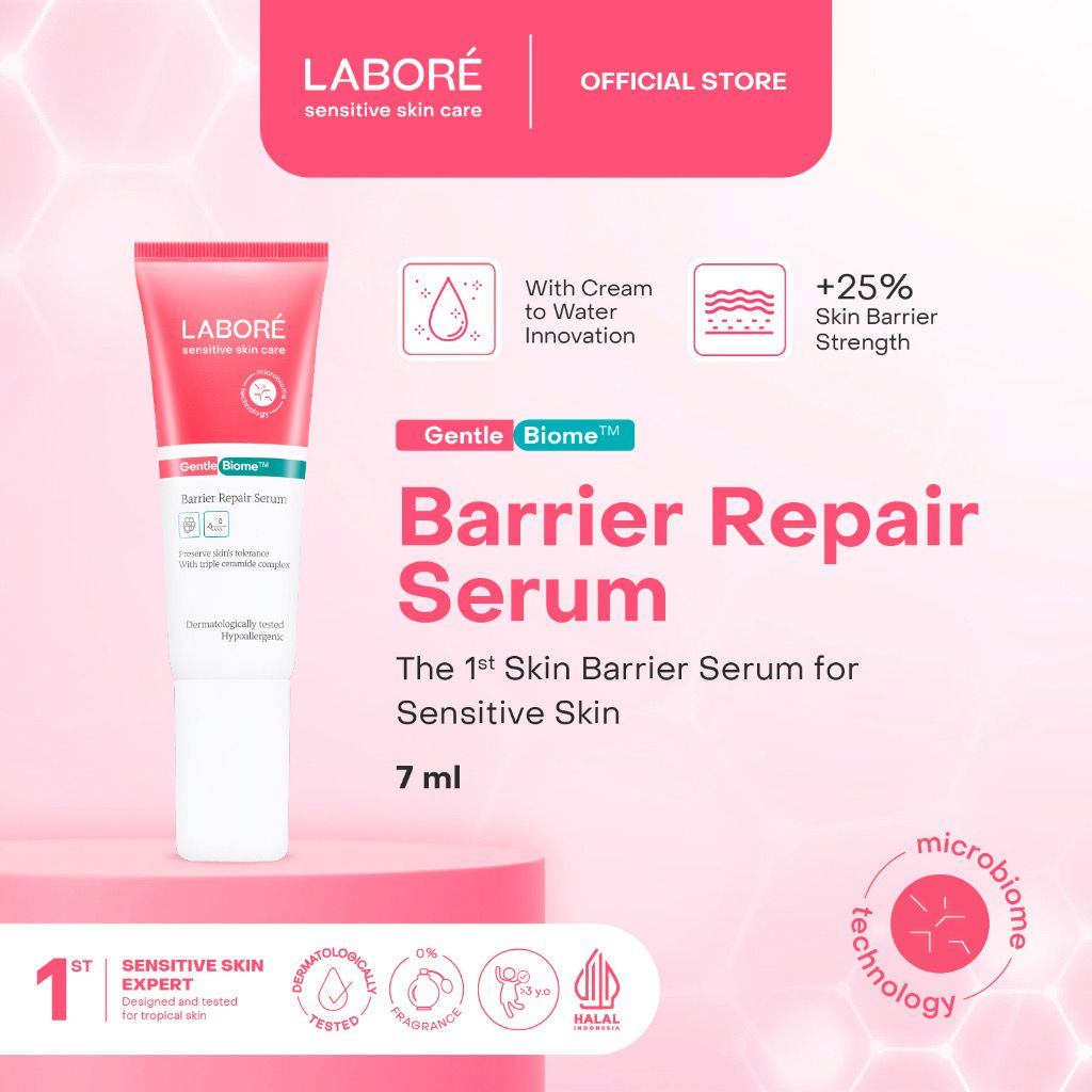 LABORE GentleBiome Barrier Repair Serum Triple Ceramide Complex Serum untuk Kulit Sensitif &amp; Memperbaiki Skin Barrier