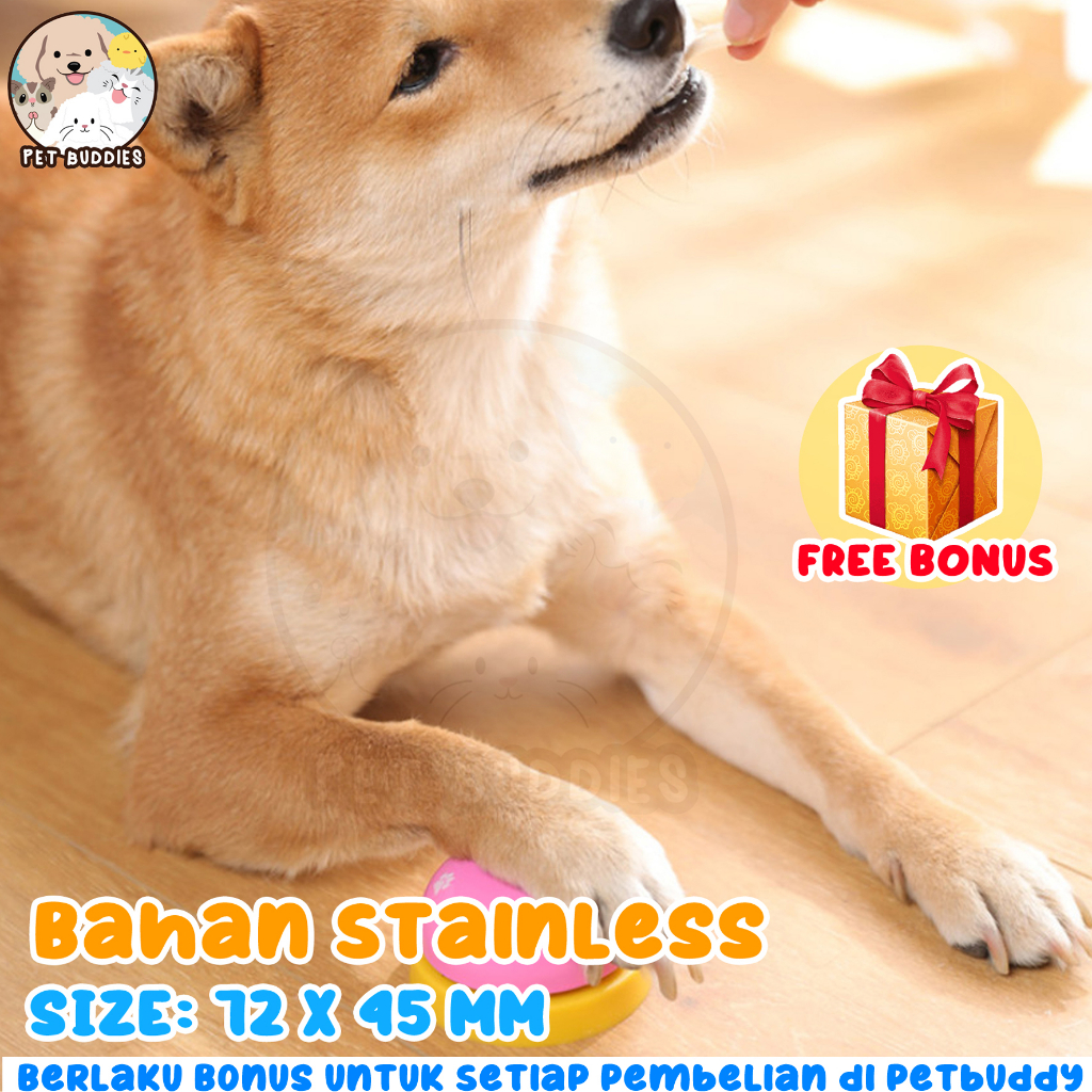 [FREE BONUS]Bel Lonceng Stainless Latihan Training Makan Anjing/Kucing