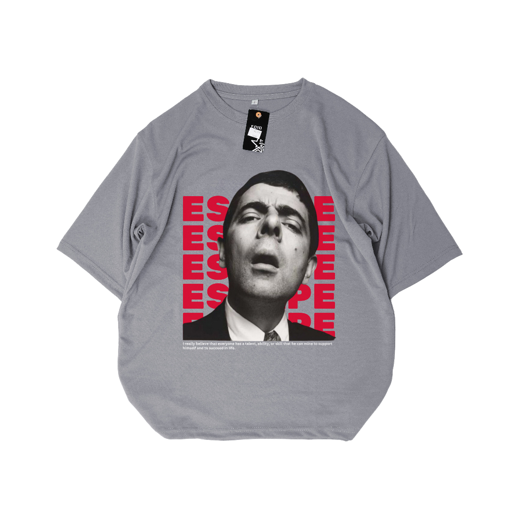 Mokokomo Kaos T-shirt Mr.Bean Oversize Atasan Oversize Unisex