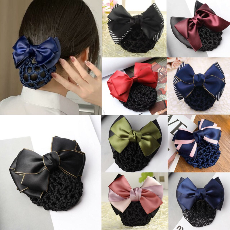 Jepit Hairnet Pita - Cepol Sanggul Pramugari Hairnet Tebal - Cepol Rambut Korea