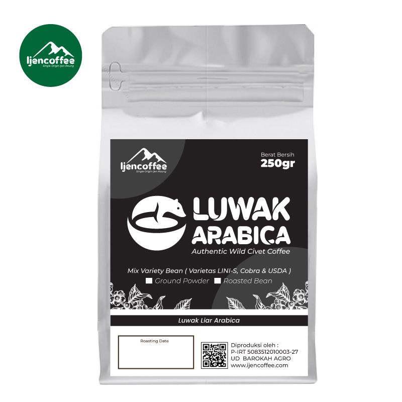 

Kopi Luwak Liar Java Arabica 250gr