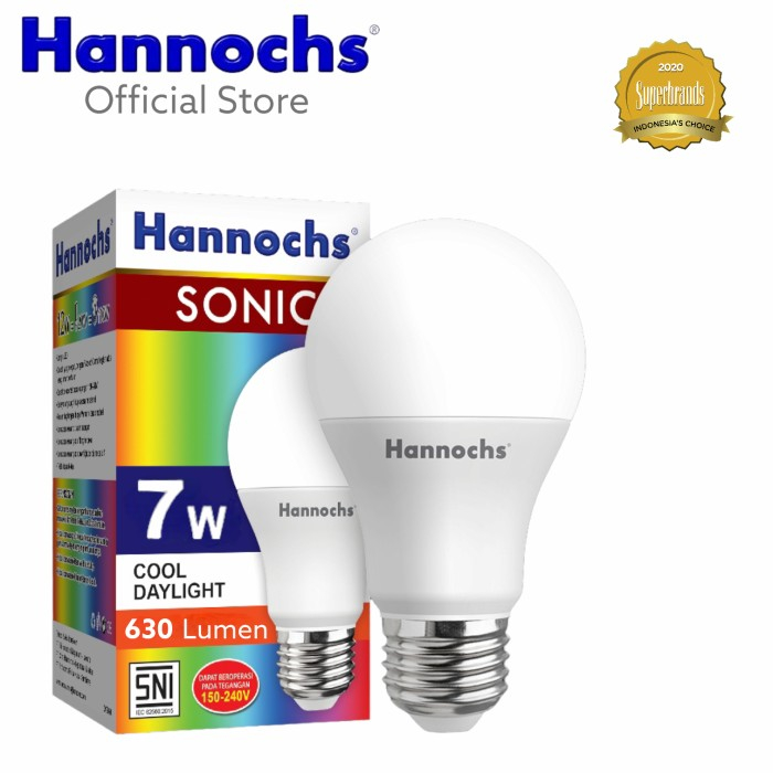 Led Bulb Hannochs Sonic 7 watt Putih E27