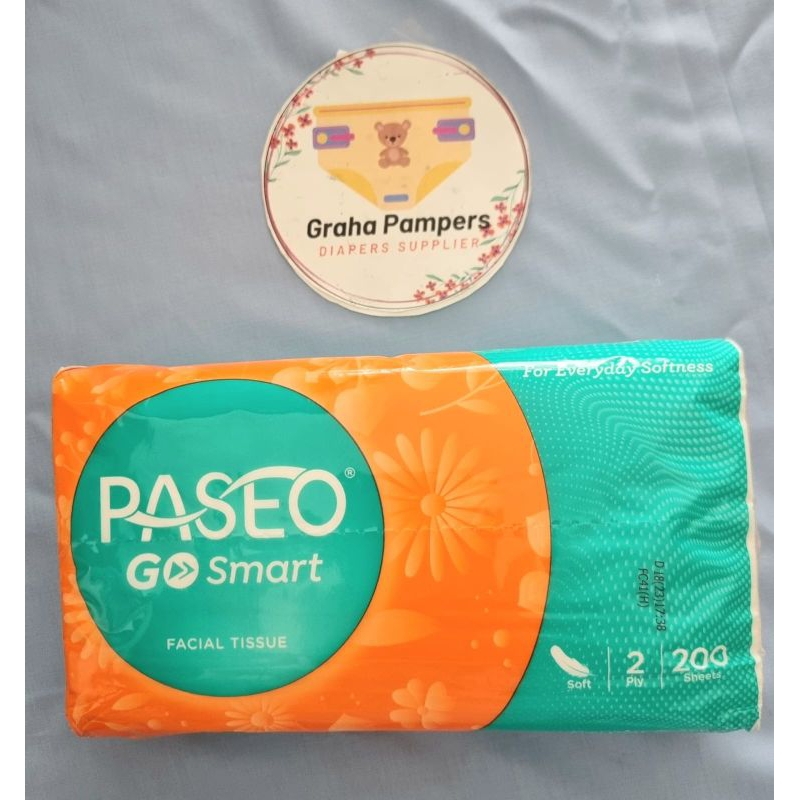 Tissue Paseo Go Smart Facial Tissue Tisu Wajah 200s