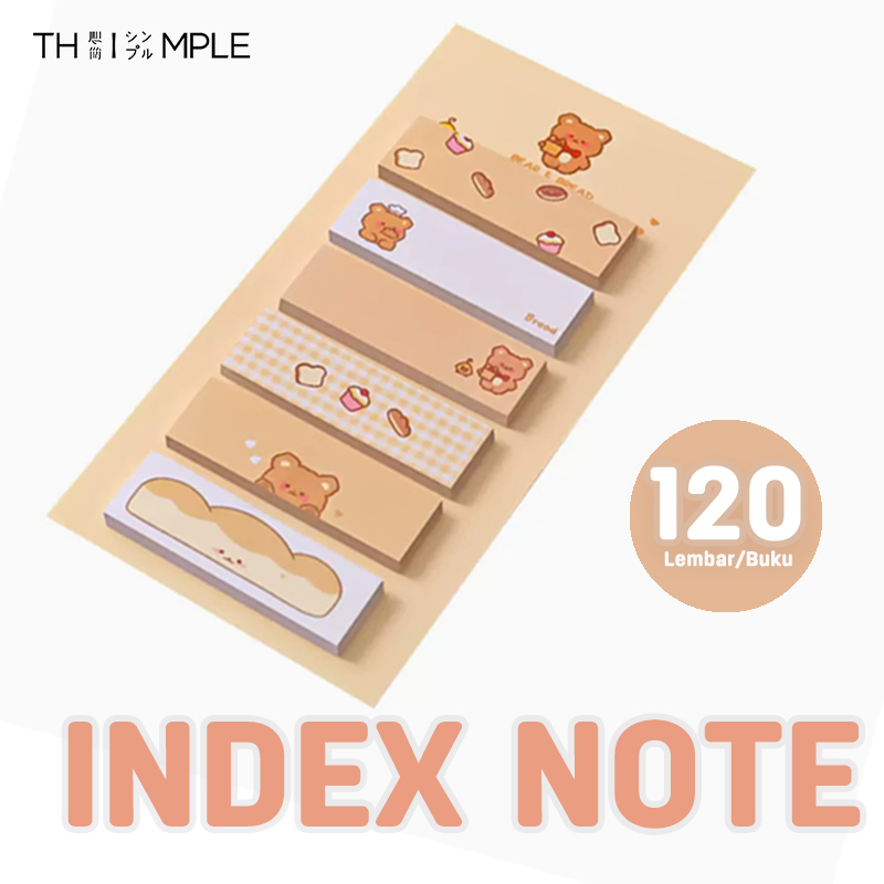 

Memo Index/Sticky Notes/Memo Sticker NOTE /Catatan Tempel Bergaris Warna-THIMPLE