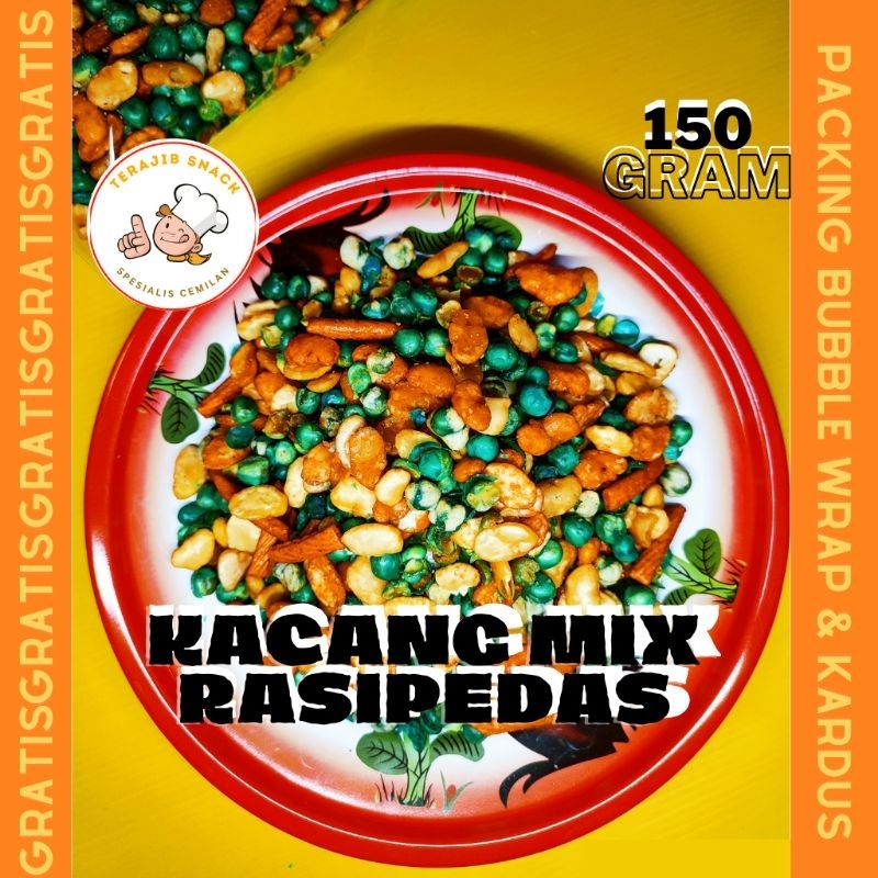 

KACANG CAMPUR MIX ASIN PEDAS MANIS 150 GRAM SNACK KILOAN KACANG