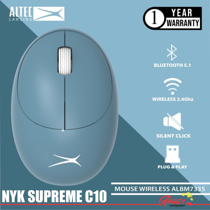 Altec Lansing Mouse Bluetooth + Wireless Dual Mode ALBM7335