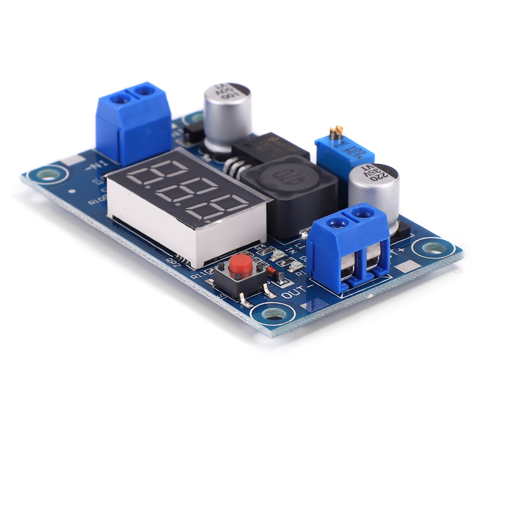 LM2596 KONVERTER STEP DOWN DC TO DC DENGAN DISPLAY 7 segment step down