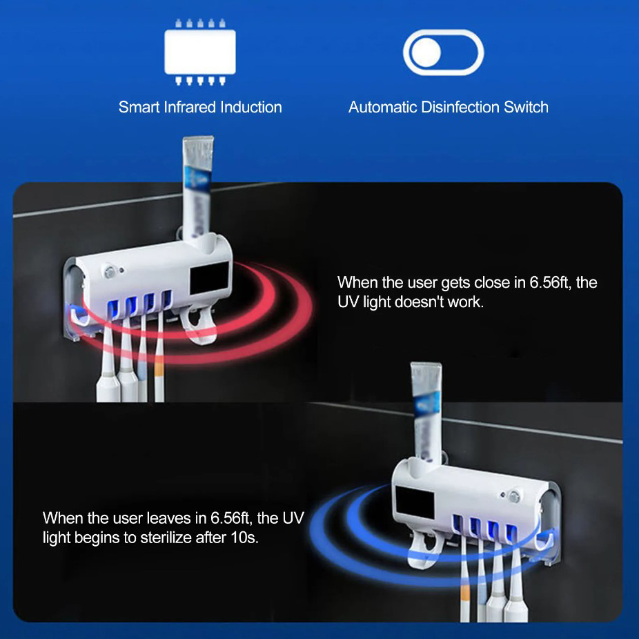 Alat Sterilisasi Sikat Gigi Toothbrush Holder UV Disinfection - X-UV